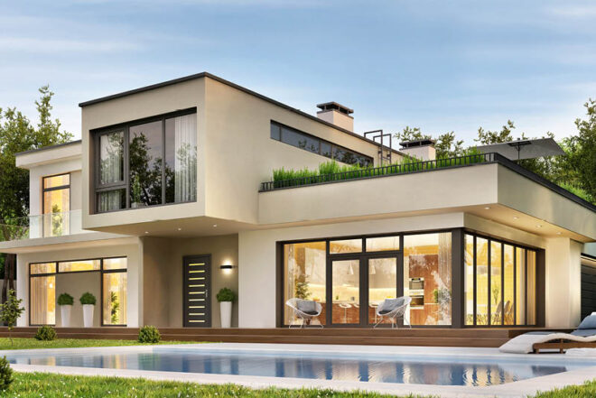 ساختمان مدرن در تهران